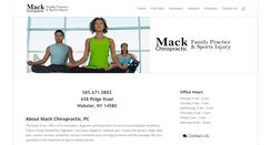 Desktop Screenshot of mackchiropractic.com